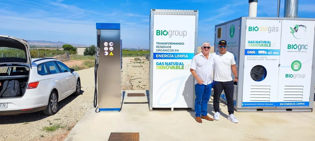 Estación de dispensación de biometano como gas natural vehicular renovable